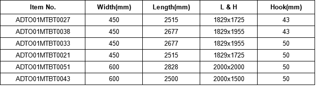 scaffold Ladder specifications 01
